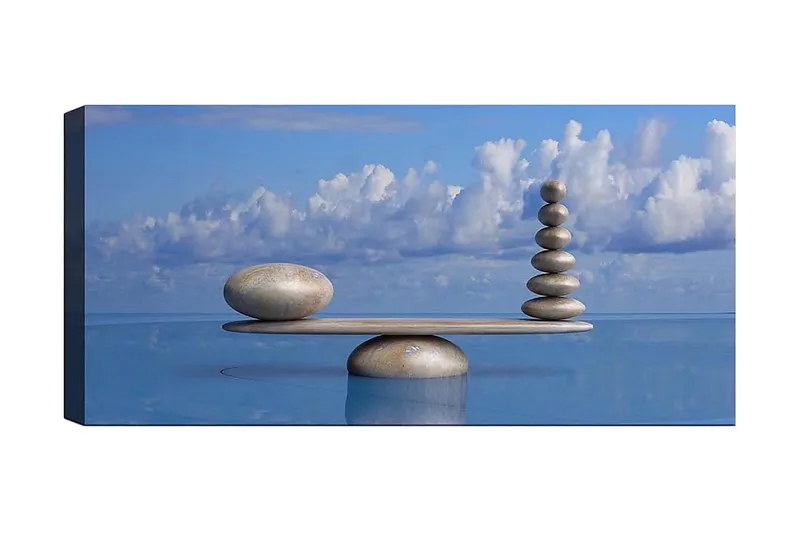 Canvasbillede YTY Object Flerfarvet, 120x50 cm