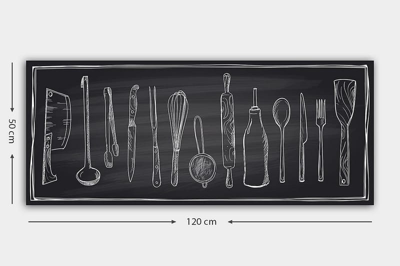 Canvasbillede YTY Object Flerfarvet - 120x50 cm - Boligtilbehør - Billeder & kunst - Billeder på lærred