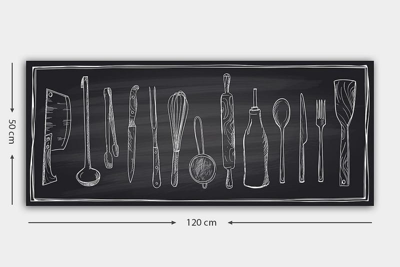 Canvasbillede YTY Object Flerfarvet - 120x50 cm - Boligtilbehør - Billeder & kunst - Billeder på lærred