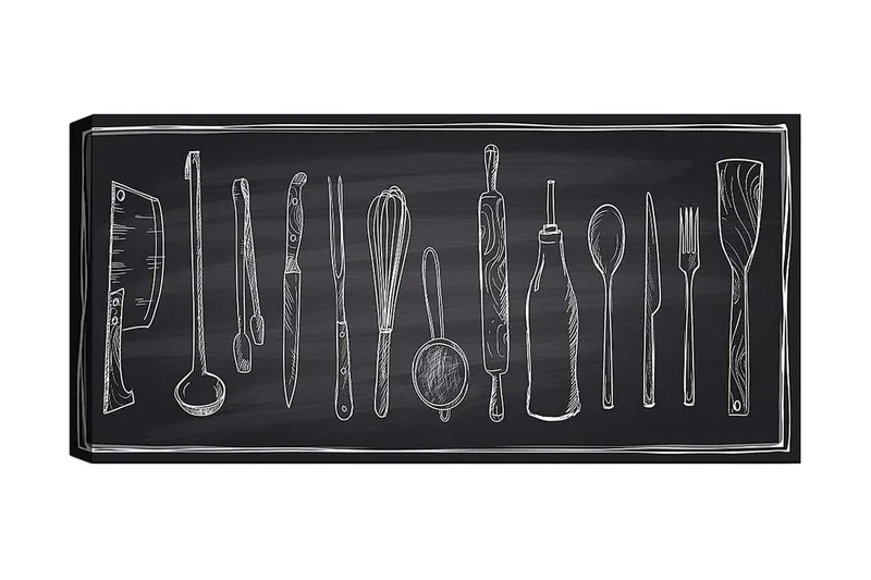 Canvasbillede YTY Object Flerfarvet, 120x50 cm