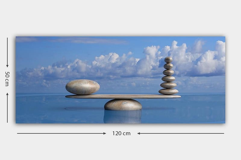 Canvasbillede YTY Object Flerfarvet - 120x50 cm - Boligtilbehør - Billeder & kunst - Billeder på lærred