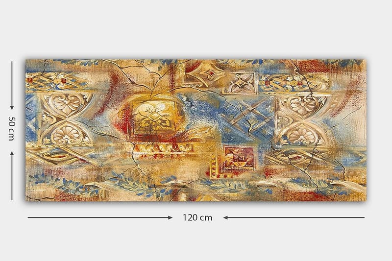 Canvasbillede YTY Oriental Flerfarvet - 120x50 cm - Boligtilbehør - Billeder & kunst - Billeder på lærred