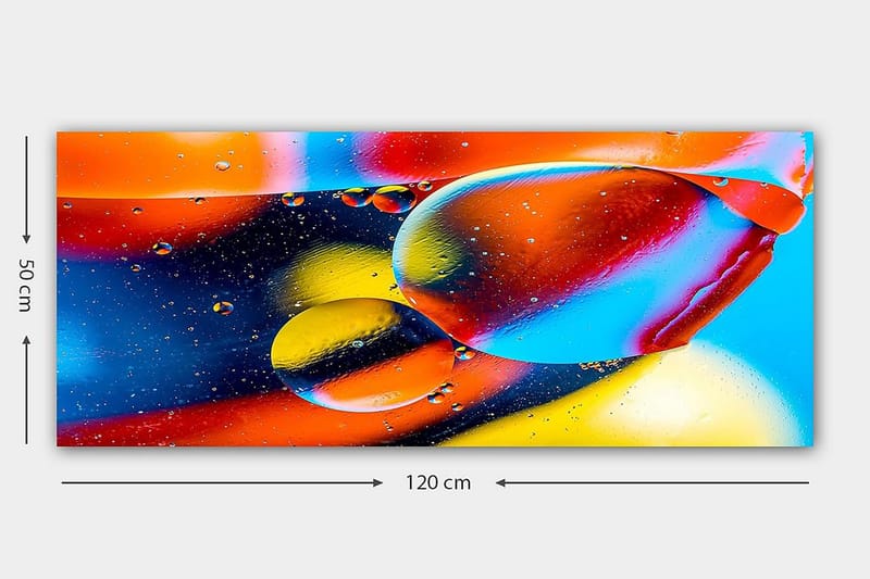 Canvasbillede YTY Outer Space Flerfarvet - 120x50 cm - Boligtilbehør - Billeder & kunst - Billeder på lærred