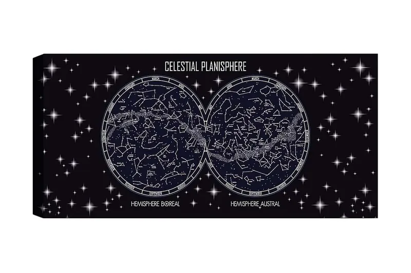 Canvasbillede YTY Outer Space Flerfarvet, 120x50 cm