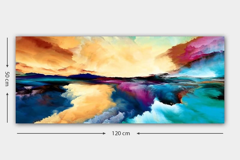 Canvasbillede YTY Outer Space Flerfarvet - 120x50 cm - Boligtilbehør - Billeder & kunst - Billeder på lærred