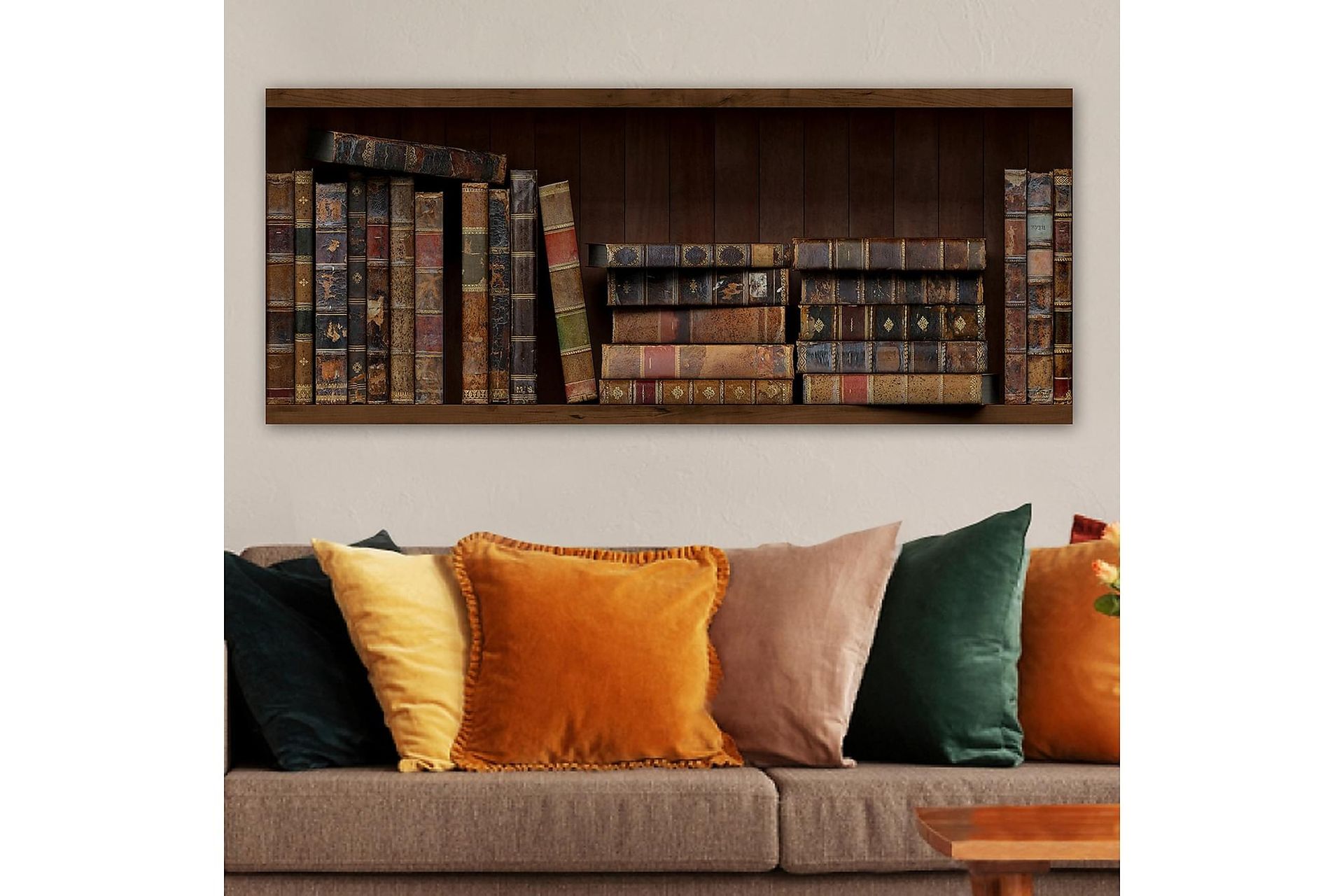 Canvasbillede YTY Reading and Literature Flerfarvet - 120x50 cm - Boligtilbehør - Billeder & kunst - Billeder på lærred