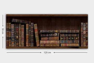 Canvasbillede YTY Reading and Literature Flerfarvet - 120x50 cm - Boligtilbehør - Billeder & kunst - Billeder på lærred