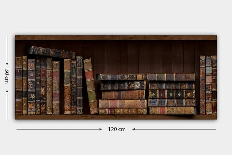 Canvasbillede YTY Reading and Literature Flerfarvet - 120x50 cm - Boligtilbehør - Billeder & kunst - Billeder på lærred