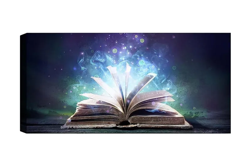 Canvasbillede YTY Reading and Literature Flerfarvet, 120x50 cm