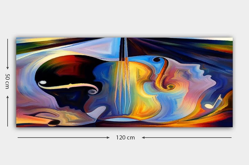 Canvasbillede YTY Spiritual Flerfarvet - 120x50 cm - Boligtilbehør - Billeder & kunst - Billeder på lærred
