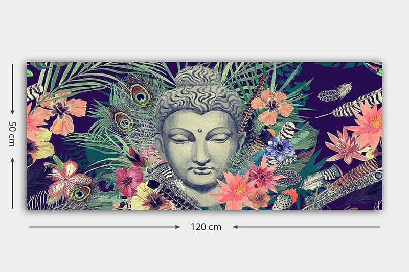 Canvasbillede YTY Spiritual Flerfarvet - 120x50 cm - Boligtilbehør - Billeder & kunst - Billeder på lærred