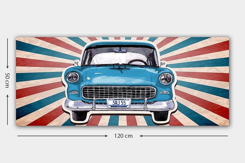 Canvasbillede YTY Transportation Flerfarvet - 120x50 cm - Boligtilbehør - Billeder & kunst - Billeder på lærred