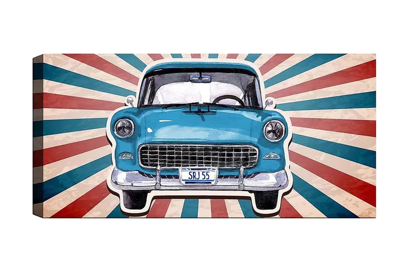 Canvasbillede YTY Transportation Flerfarvet, 120x50 cm