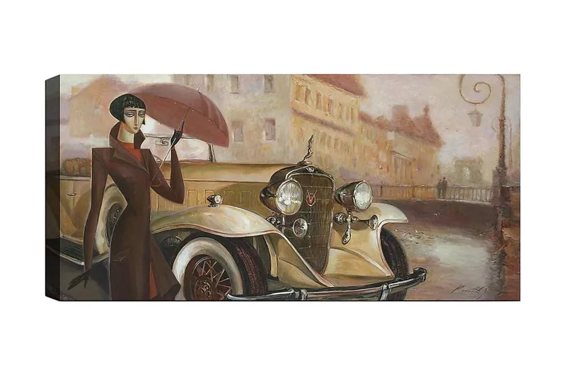 Canvasbillede YTY Transportation Flerfarvet, 120x50 cm