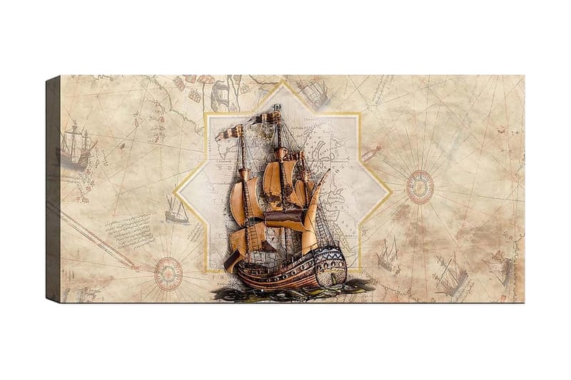 Canvasbillede YTY Transportation Flerfarvet, 120x50 cm