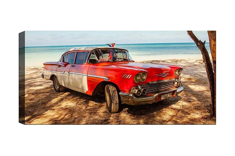 Canvasbillede YTY Transportation Flerfarvet, 120x50 cm