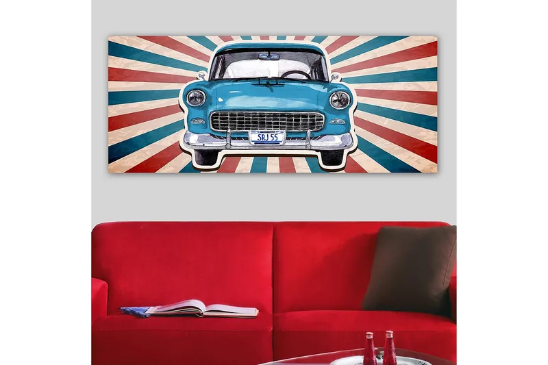 Canvasbillede YTY Transportation Flerfarvet - 120x50 cm - Boligtilbehør - Billeder & kunst - Billeder på lærred