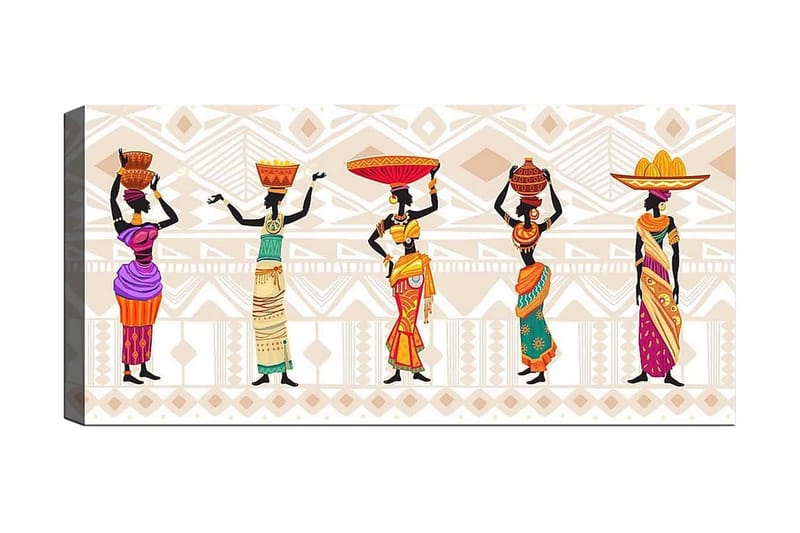 Canvasbillede YTY World Cultures Flerfarvet - 120x50 cm - Boligtilbehør - Billeder & kunst - Billeder på lærred