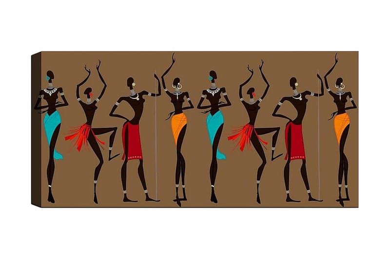 Canvasbillede YTY World Cultures Flerfarvet - 120x50 cm - Boligtilbehør - Billeder & kunst - Billeder på lærred
