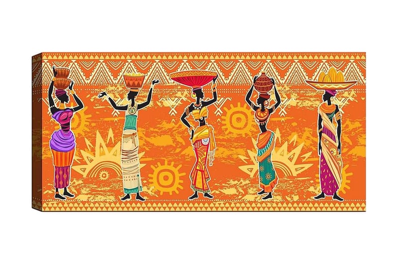 Canvasbillede YTY World Cultures Flerfarvet - 120x50 cm - Boligtilbehør - Billeder & kunst - Billeder på lærred