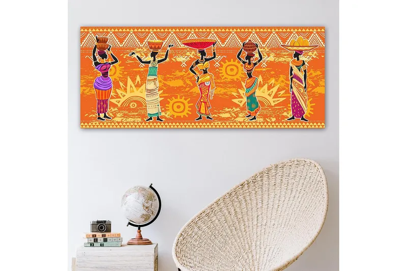 Canvasbillede YTY World Cultures Flerfarvet - 120x50 cm - Boligtilbehør - Billeder & kunst - Billeder på lærred