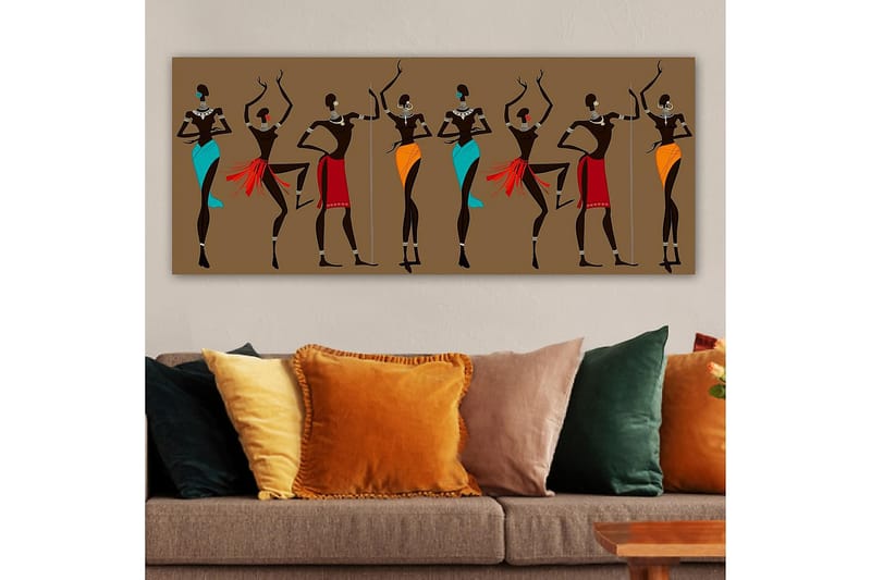 Canvasbillede YTY World Cultures Flerfarvet - 120x50 cm - Boligtilbehør - Billeder & kunst - Billeder på lærred