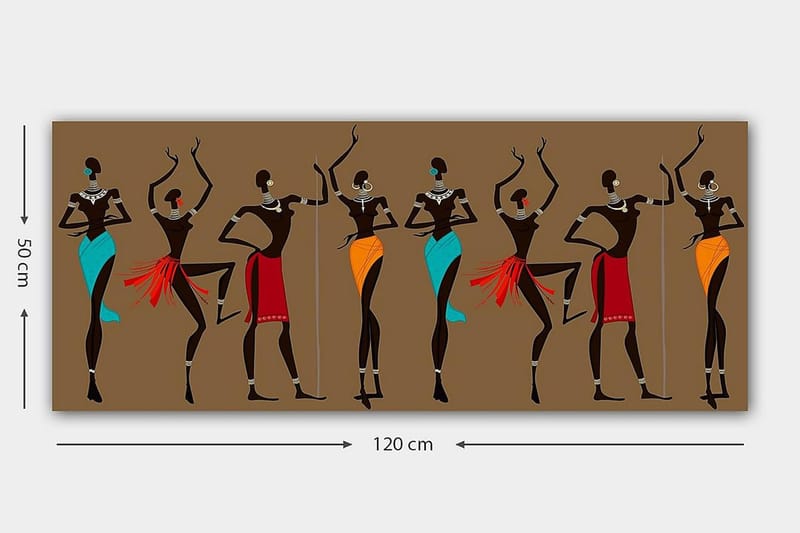 Canvasbillede YTY World Cultures Flerfarvet - 120x50 cm - Boligtilbehør - Billeder & kunst - Billeder på lærred