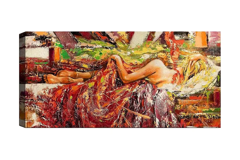 Canvasbillede YTY World Cultures Flerfarvet, 120x50 cm