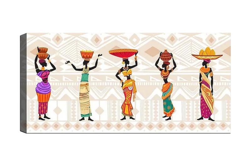 Canvasbillede YTY World Cultures Flerfarvet, 120x50 cm