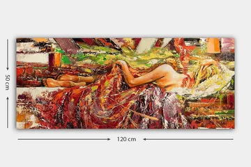 Canvasbillede YTY World Cultures Flerfarvet - 120x50 cm - Boligtilbehør - Billeder & kunst - Billeder på lærred