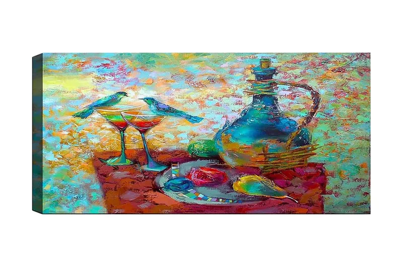 Canvasbillede YTY World Cultures Flerfarvet, 120x50 cm