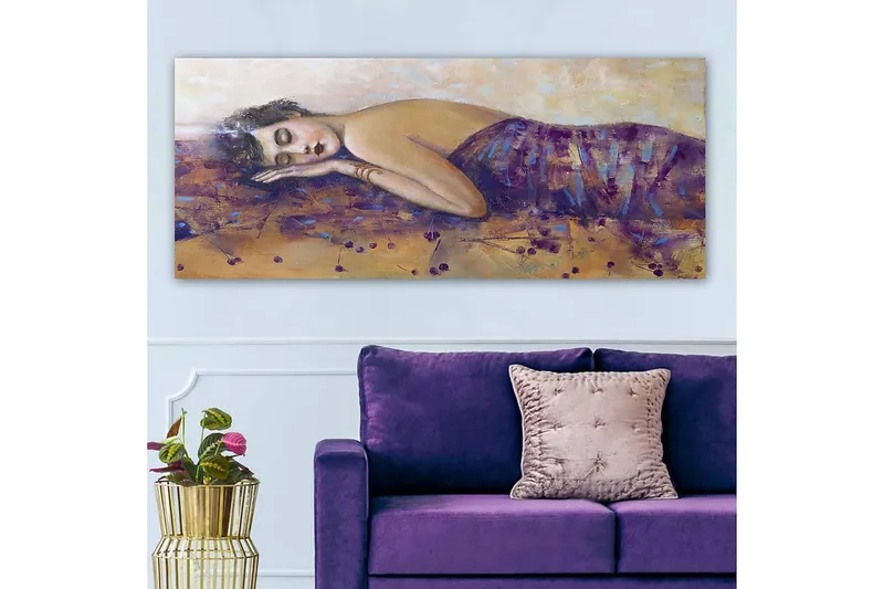 Canvasbillede YTY People Flerfarvet - 120x50 cm - Boligtilbehør - Billeder & kunst - Billeder på lærred