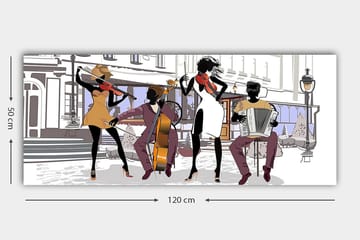 Canvasbillede YTY People Flerfarvet - 120x50 cm - Boligtilbehør - Billeder & kunst - Billeder på lærred