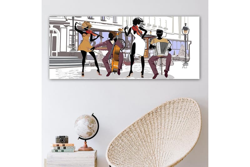 Canvasbillede YTY People Flerfarvet - 120x50 cm - Boligtilbehør - Billeder & kunst - Billeder på lærred