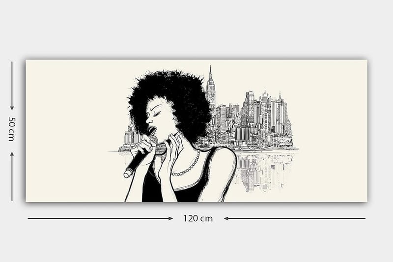 Canvasbillede YTY People Flerfarvet - 120x50 cm - Boligtilbehør - Billeder & kunst - Billeder på lærred