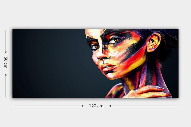 Canvasbillede YTY People Flerfarvet - 120x50 cm - Boligtilbehør - Billeder & kunst - Billeder på lærred