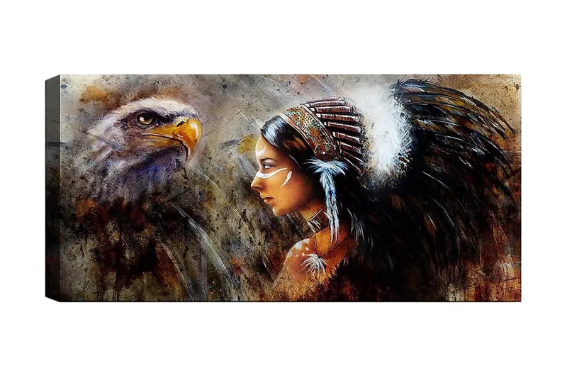 Canvasbillede YTY People Flerfarvet, 120x50 cm