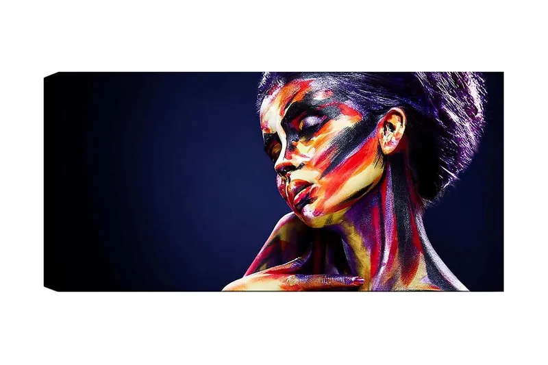 Canvasbillede YTY People Flerfarvet, 120x50 cm