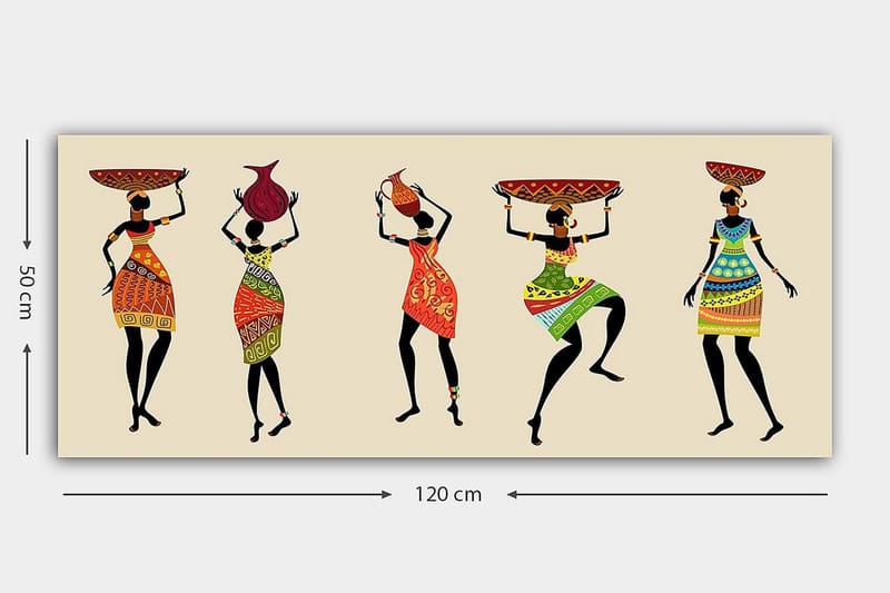 Canvasbillede YTY People Flerfarvet - 120x50 cm - Boligtilbehør - Billeder & kunst - Billeder på lærred