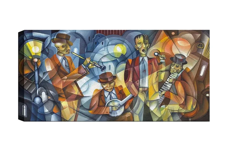 Canvasbillede YTY People Flerfarvet, 120x50 cm