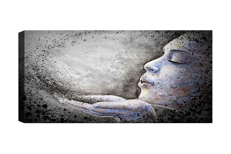 Canvasbillede YTY People Flerfarvet, 120x50 cm