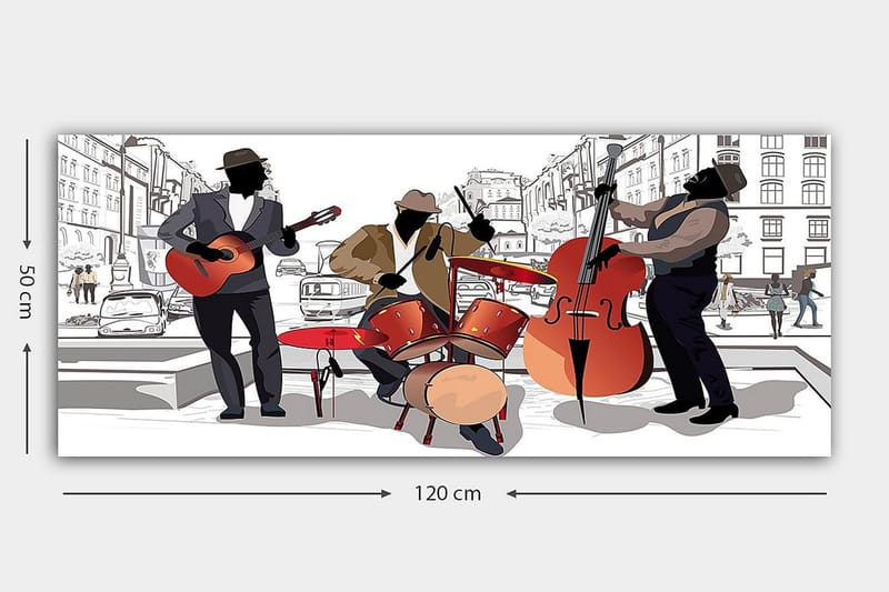 Canvasbillede YTY People Flerfarvet - 120x50 cm - Boligtilbehør - Billeder & kunst - Billeder på lærred