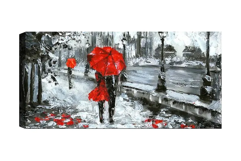 Canvasbillede YTY People Flerfarvet, 120x50 cm