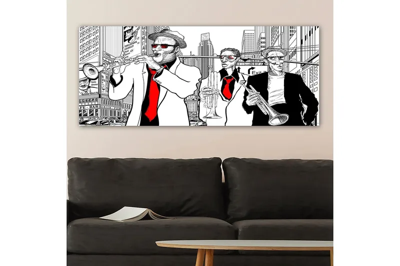 Canvasbillede YTY People Flerfarvet - 120x50 cm - Boligtilbehør - Billeder & kunst - Billeder på lærred