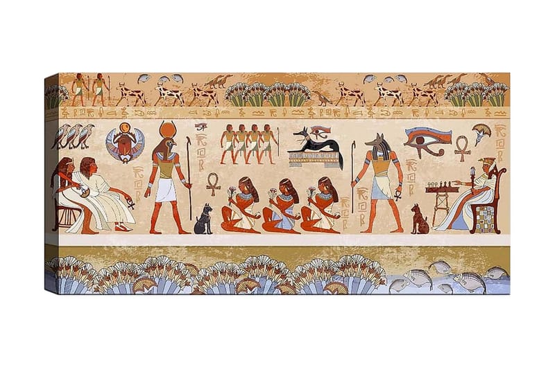 Canvasbillede YTY People Flerfarvet, 120x50 cm