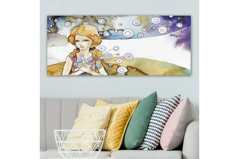 Canvasbillede YTY People Flerfarvet - 120x50 cm - Boligtilbehør - Billeder & kunst - Billeder på lærred