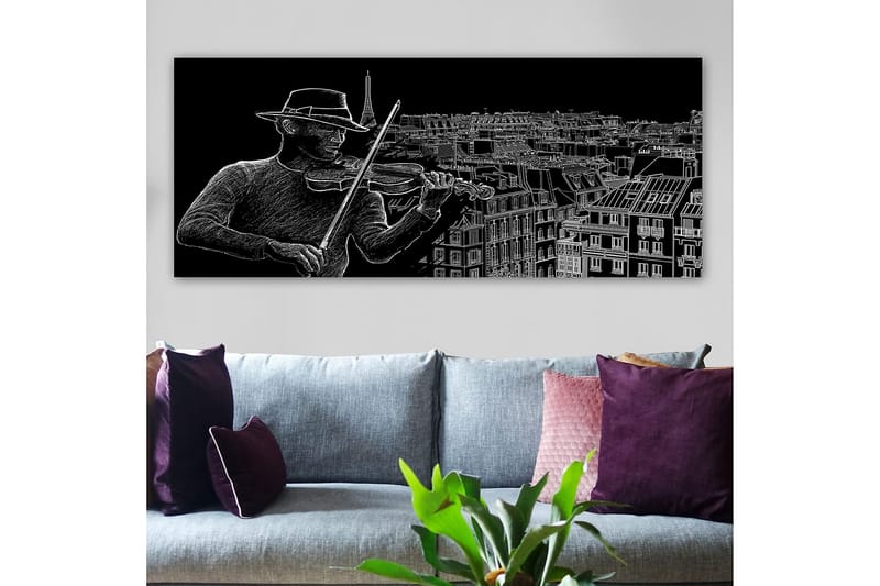 Canvasbillede YTY People Flerfarvet - 120x50 cm - Boligtilbehør - Billeder & kunst - Billeder på lærred