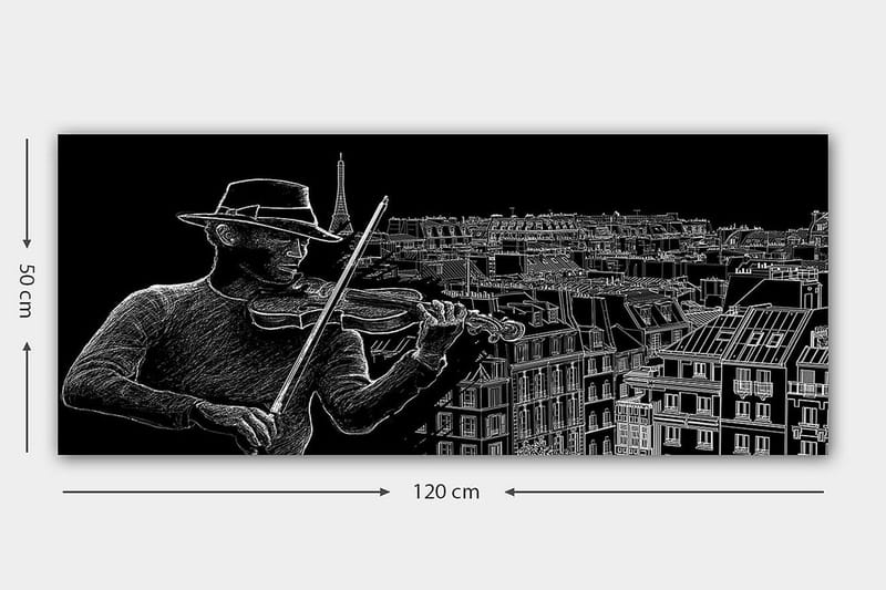 Canvasbillede YTY People Flerfarvet - 120x50 cm - Boligtilbehør - Billeder & kunst - Billeder på lærred