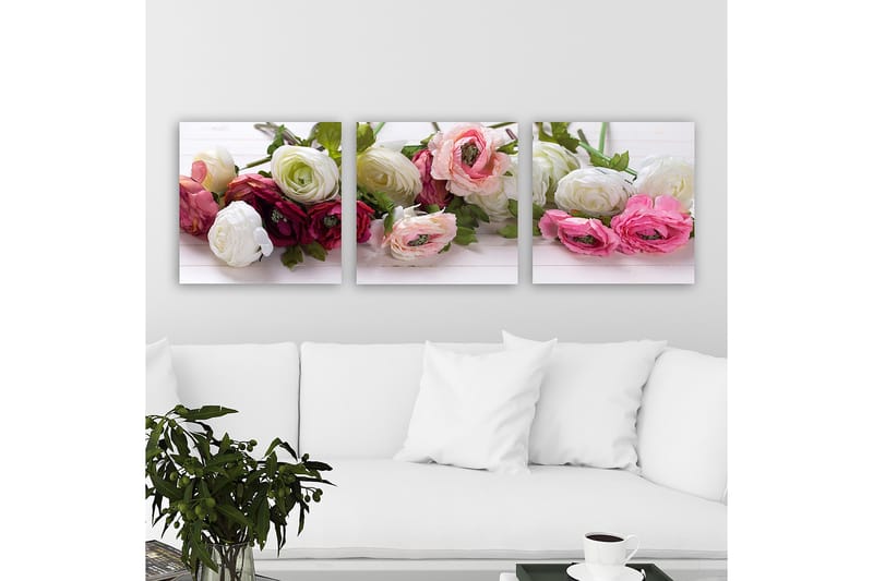 Decorative Canvas Painting (3 Pieces) 30x30 - Boligtilbehør - Billeder & kunst - Billeder på lærred