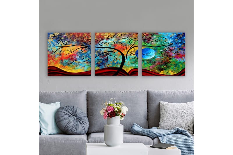 Decorative Canvas Painting (3 Pieces) 30x30 - Boligtilbehør - Billeder & kunst - Billeder på lærred
